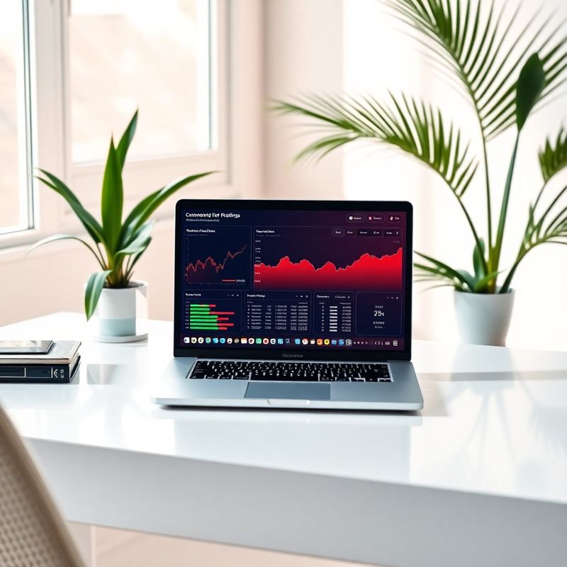 Oficina con dashboard de trading